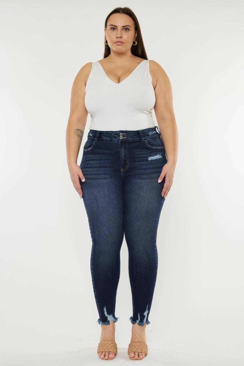 Vintage charm high waist jeans by Kancan - Love Salve 