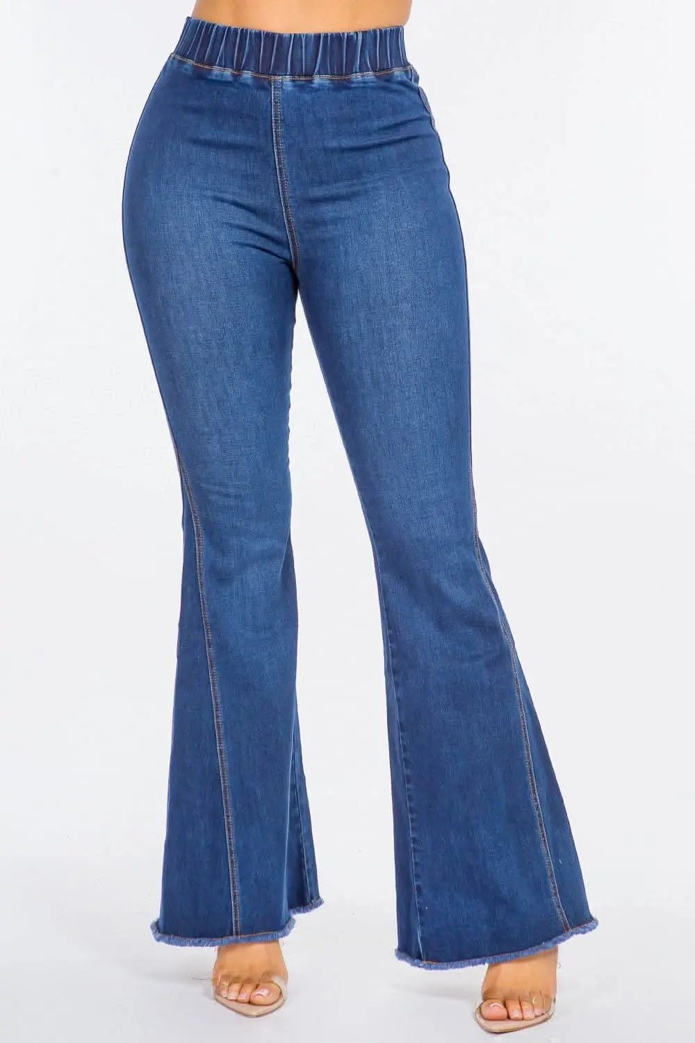 High waist curvy flare jeans - Love Salve 