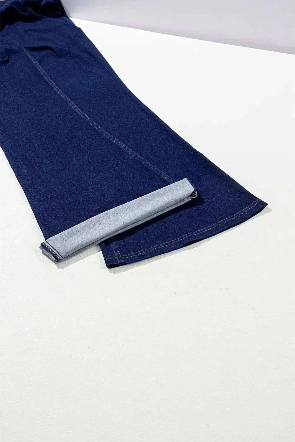 Asymmetric waist flare jeans - Love Salve 