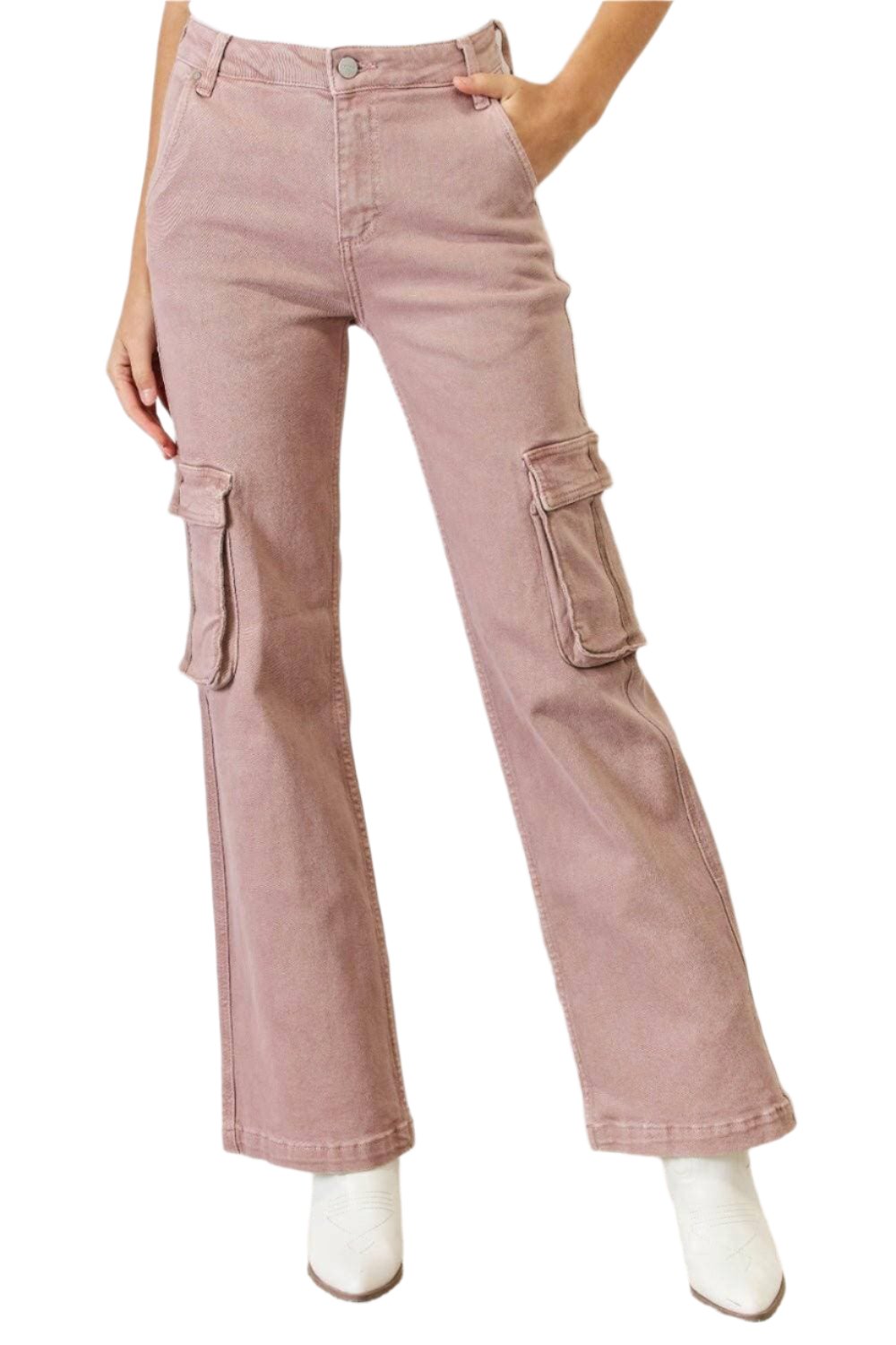 Cargo Chic: High-Rise Utility Jeans with Wide-Leg Silhouette - ElevateElevate Your Style
 Step up your fashion game with the RISEN Cargo Wide Leg Jeans. These high-rise utility jeans are not just a wardrobe addition; they are a transfoLove Salve Cargo Chicjeans