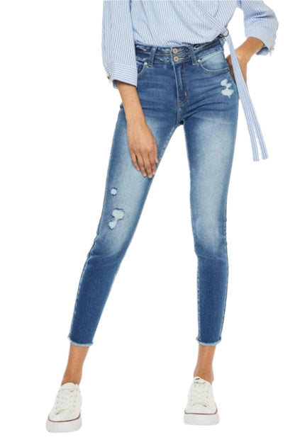 Rugged Charm High Waist Skinny Jeans with Raw HemRugged Charm High Waist Skinny Jeans with Raw Hem

Experience the perfect blend of style and comfort with our Rugged Charm High Waist Skinny Jeans with Raw Hem. DesiLove Salve Rugged Charm High Waist Skinny Jeansjeans