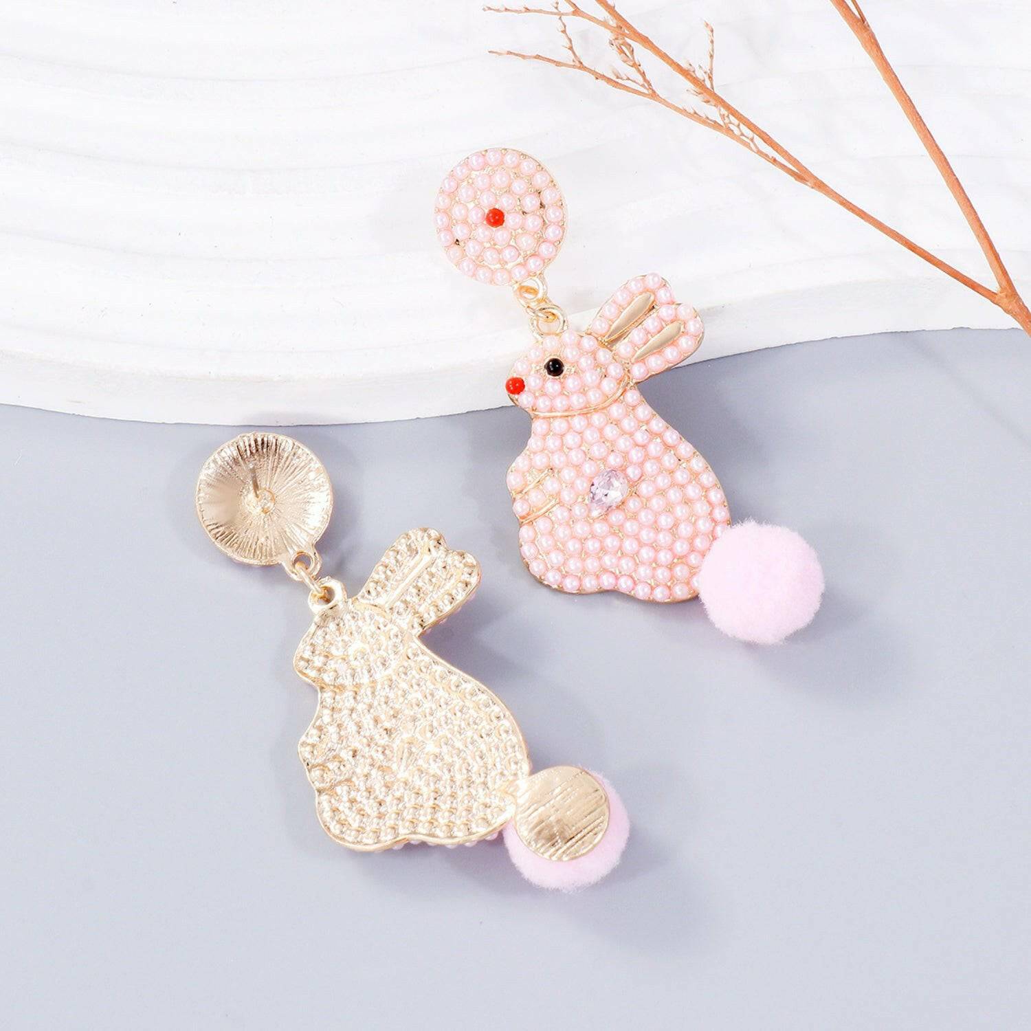 Rabbit Charm Synthetic Pearl Elegance Earrings - Love Salve 