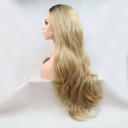 24" Luxurious Wavy Synthetic Lace Front Wig - Natural Feel24" Luxurious Wavy Synthetic Lace Front Wig - Natural Feel
 Transform your style effortlessly with our 24" Luxurious Wavy Synthetic Lace Front Wig, designed to proviLove Salve 24" Luxurious Wavy Synthetic Lace Front Wig - Natural FeelJewelry