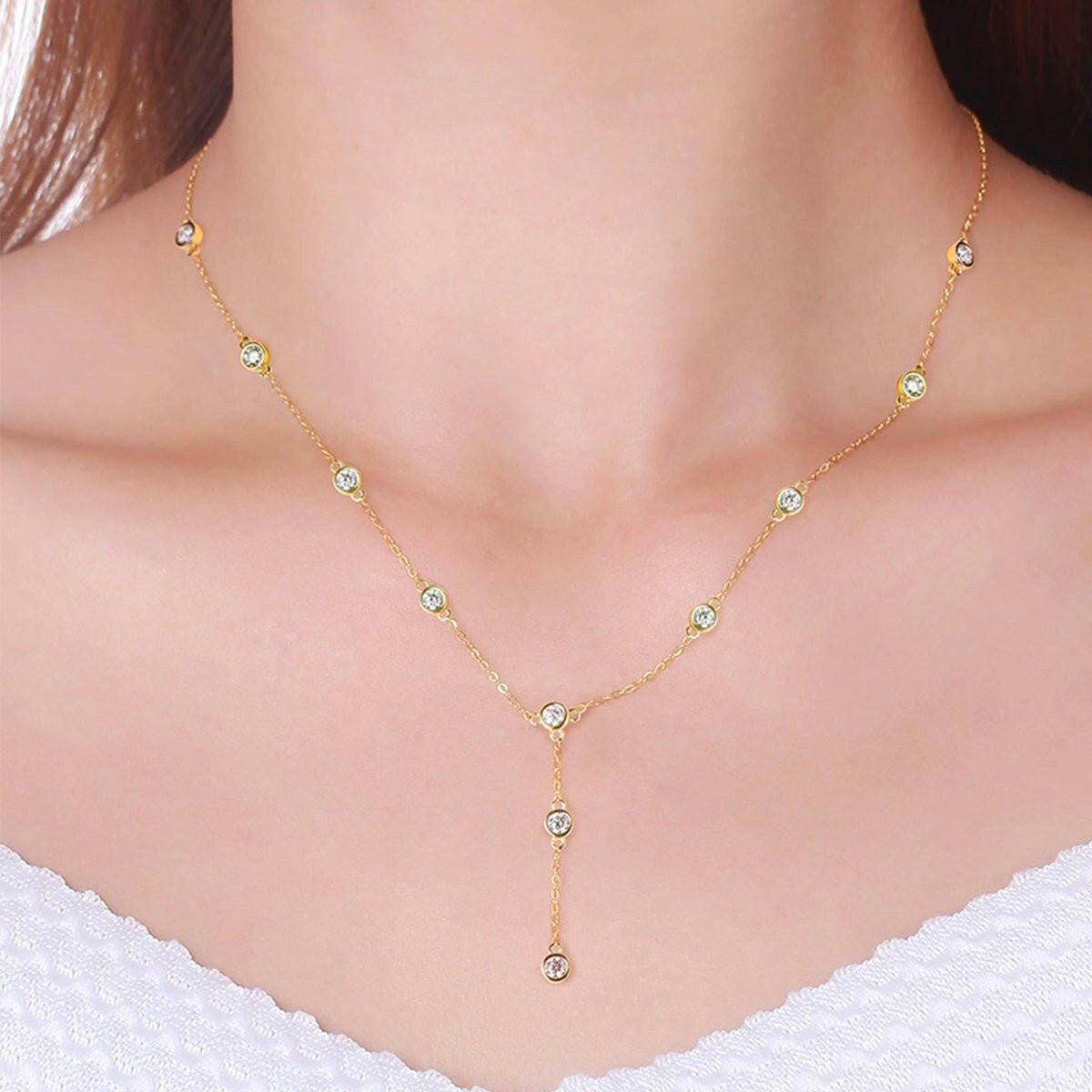 Dazzling 1.1 Carat Moissanite Pendant Necklace in Gold-Plated SterlingDazzling 1.1 Carat Moissanite Pendant Necklace in Gold-Plated Sterling Silver
 
 
Illuminate Your Style: Elevate your look with a mesmerizing 1.1 carat Moissanite peLove Salve 1 Carat Moissanite Pendant NecklaceJewelry