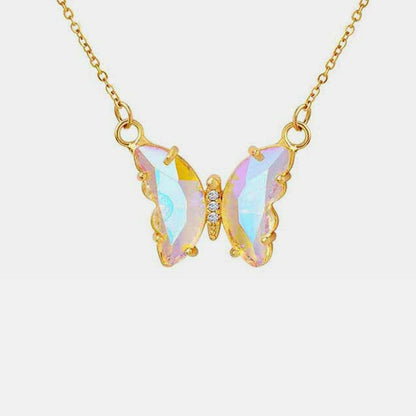 Elegant Butterfly Gold-Plated NecklaceElegant Butterfly Gold-Plated Necklace
 Indulge in sophistication and grace with our Elegant Butterfly Gold-Plated Necklace. Elevate your style with this exquisite sLove Salve Elegant Butterfly Gold-Plated NecklaceJewelry