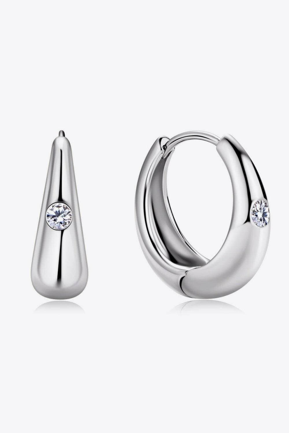 Exquisite Moissanite Sparkle Silver Earrings - Love Salve 