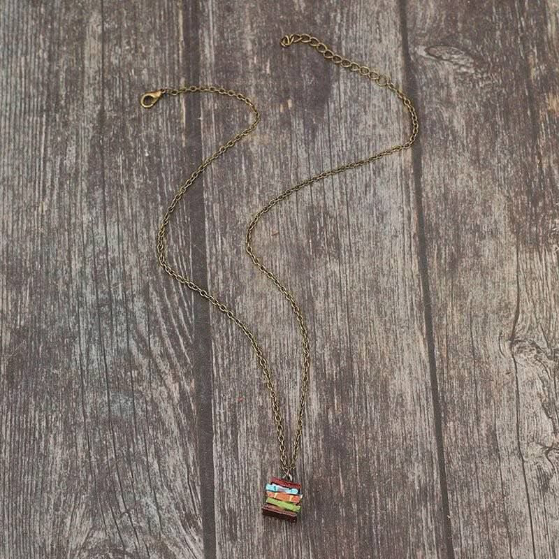 Alloy Book Pendant Necklace with Stylish Maintenance Tips - Love Salve 