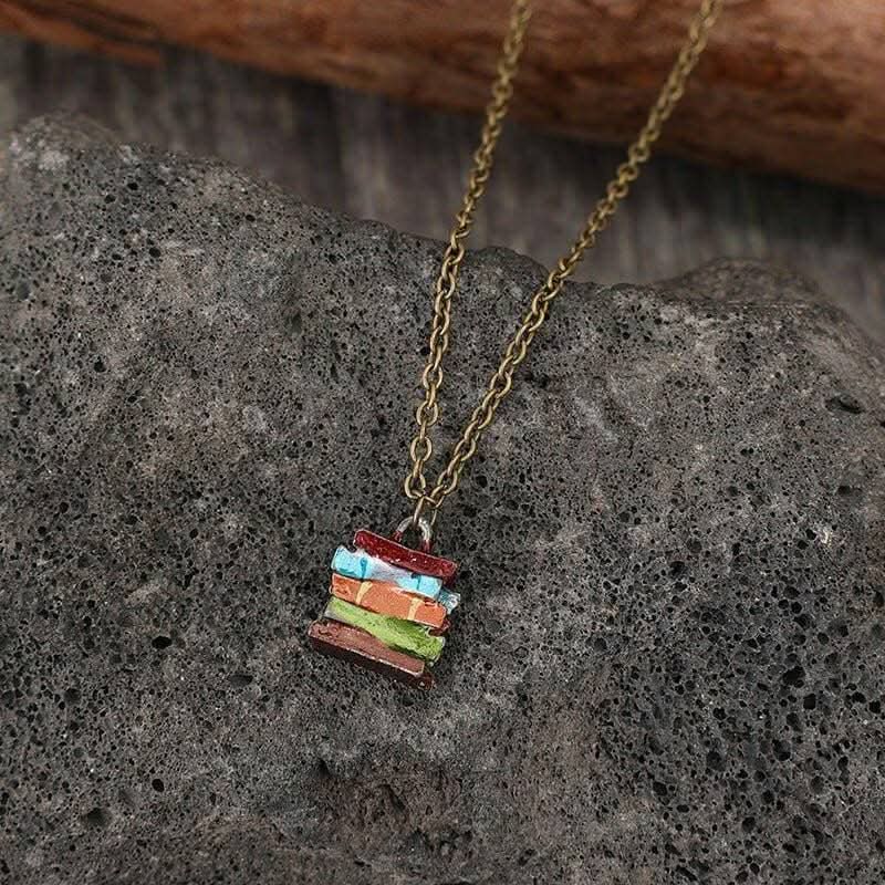Alloy Book Pendant Necklace with Stylish Maintenance Tips - Love Salve 