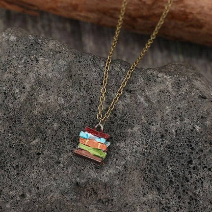 Alloy Book Pendant Necklace with Stylish Maintenance Tips - Love Salve 