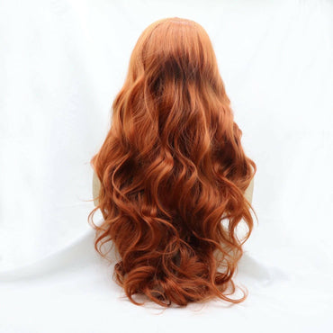 24" Luxurious Long Wavy Lace Front Synthetic Wig - Glamorous Volume - Love Salve 