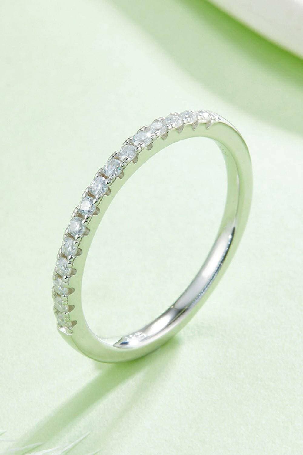 Luxurious Platinum-Plated Moissanite Eternity RingExperience Timeless Elegance with the Luxurious Platinum-Plated Moissanite Eternity Ring
 Indulge in sophistication with our stunning Moissanite eternity ring, a symLove Salve Luxurious Platinum-Plated Moissanite Eternity RingJewelry