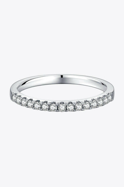 Luxurious Platinum-Plated Moissanite Eternity RingExperience Timeless Elegance with the Luxurious Platinum-Plated Moissanite Eternity Ring
 Indulge in sophistication with our stunning Moissanite eternity ring, a symLove Salve Luxurious Platinum-Plated Moissanite Eternity RingJewelry