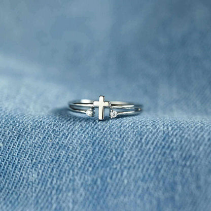 Adjustable Cross Design 925 Sterling Silver RingAdjustable Cross Design 925 Sterling Silver Ring
 Experience the perfect fusion of elegance and versatility with our Adjustable Cross Design 925 Sterling Silver RingLove Salve Adjustable Cross Design 925 Sterling Silver RingJewelry