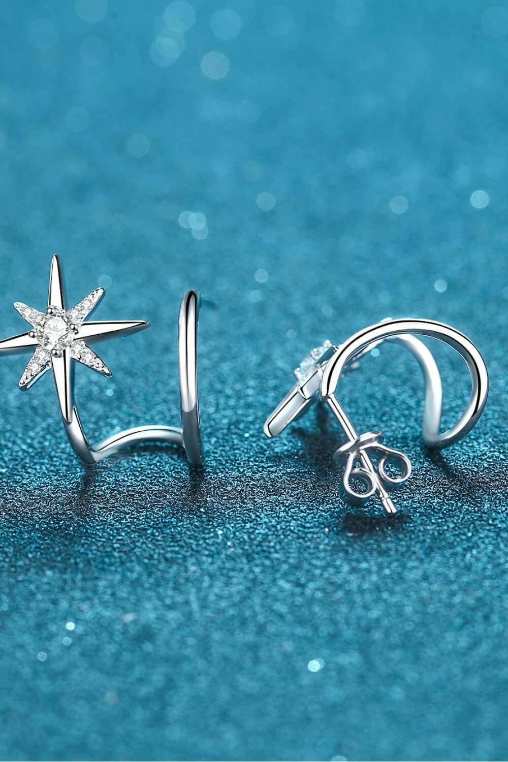 Celestial Spark Moissanite Rhodium-Plated EarringsIlluminate Your Style with Celestial Spark Moissanite Earrings
 
 
Material: Crafted from premium 925 sterling silver
 
Design: Modern and sophisticated rhodium-platLove Salve Celestial Spark Moissanite Rhodium-Plated EarringsJewelry