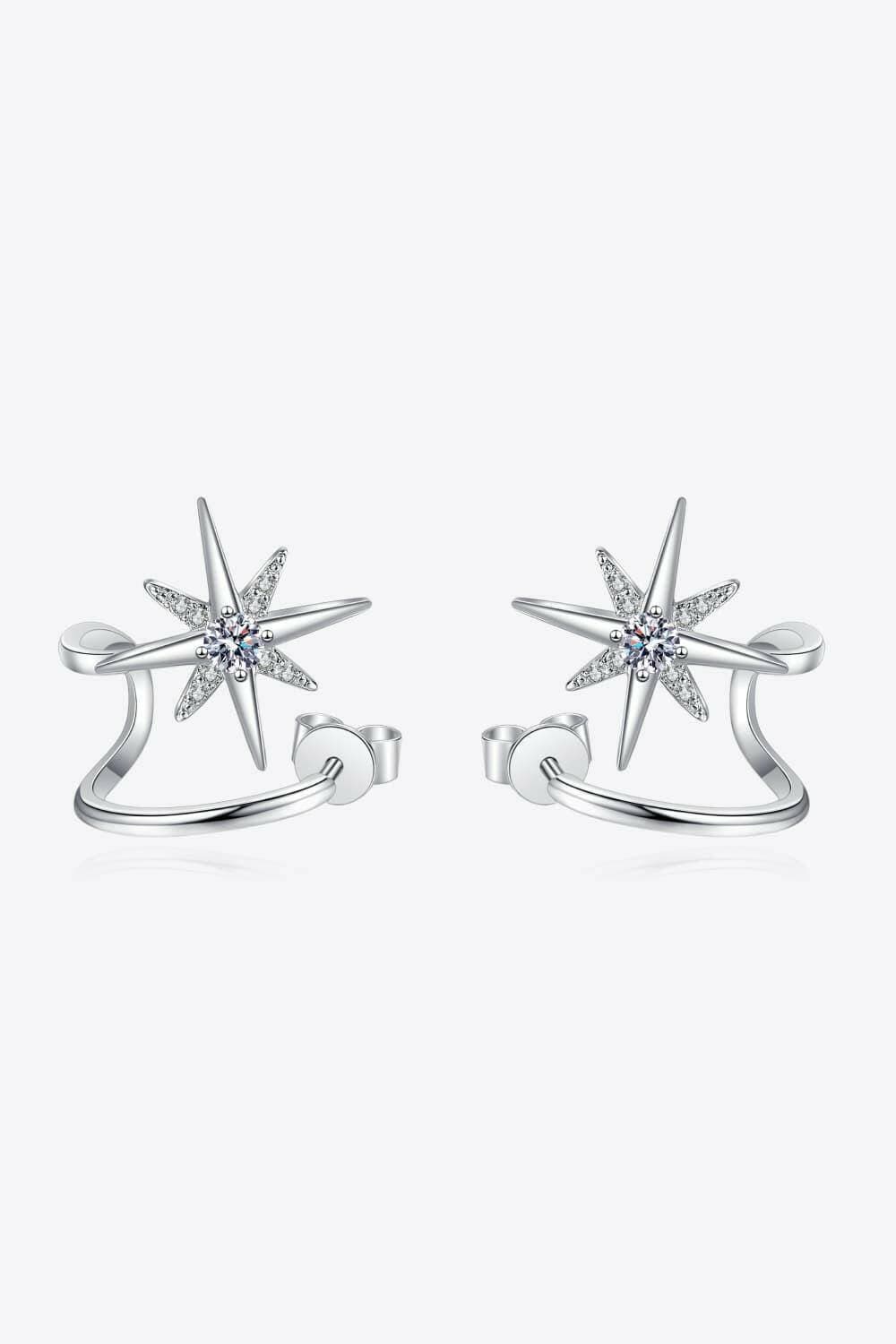 Celestial Spark Moissanite Rhodium-Plated EarringsIlluminate Your Style with Celestial Spark Moissanite Earrings
 
 
Material: Crafted from premium 925 sterling silver
 
Design: Modern and sophisticated rhodium-platLove Salve Celestial Spark Moissanite Rhodium-Plated EarringsJewelry