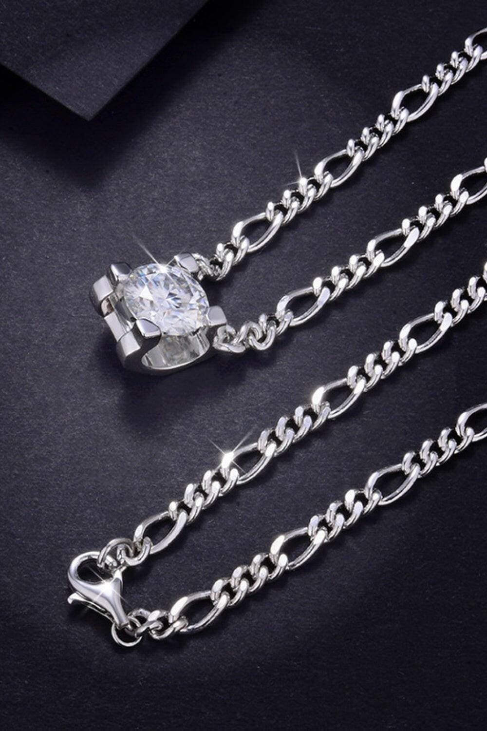 Elegant 2 Carat Moissanite Necklace