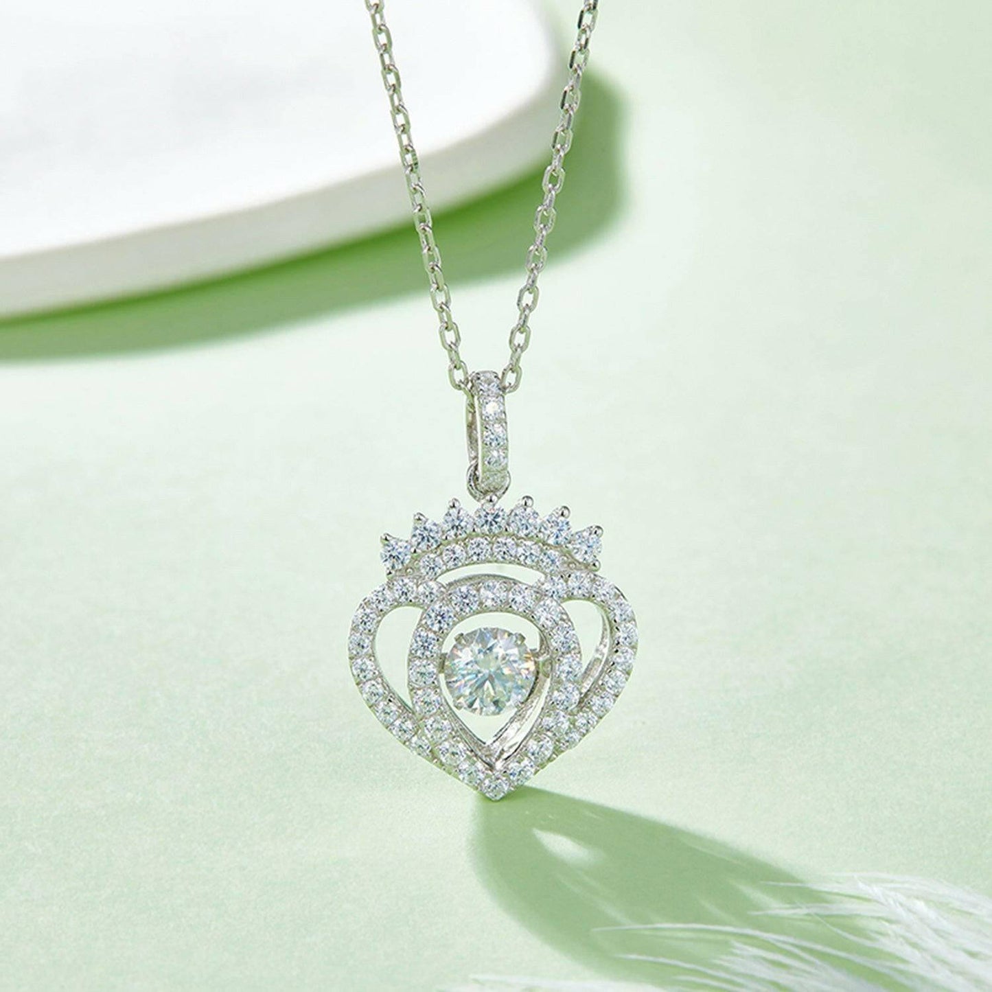 Luxury Moissanite Necklace in Sterling Silver with CertificateExperience Elegance with Our Luxury Moissanite Necklace
 
 
Premium Quality: Indulge in luxury with our 925 sterling silver necklace featuring a dazzling 1.21 carat Love Salve Luxury Moissanite NecklaceJewelry