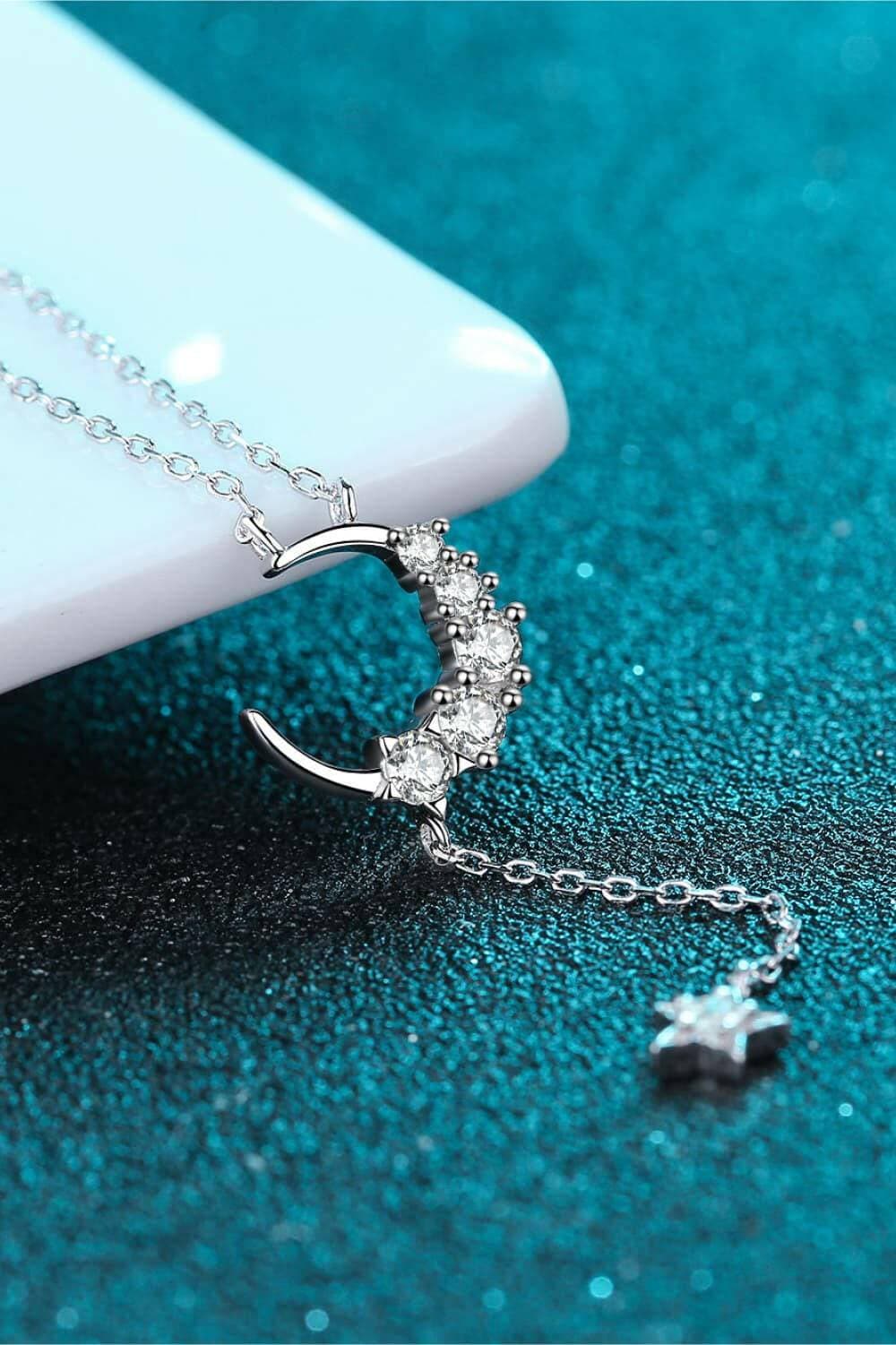 Starry Night Moissanite Necklace Set with Gift Box - Love Salve 