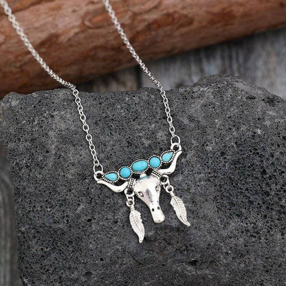 Turquoise Cow Pendant Necklace with Alloy ChainTurquoise Cow Pendant Necklace with Alloy Chain
 
 
Eye-catching Design: Make a statement with our Turquoise Cow Pendant Necklace featuring a charming cow-shaped penLove Salve Turquoise Cow Pendant NecklaceJewelry