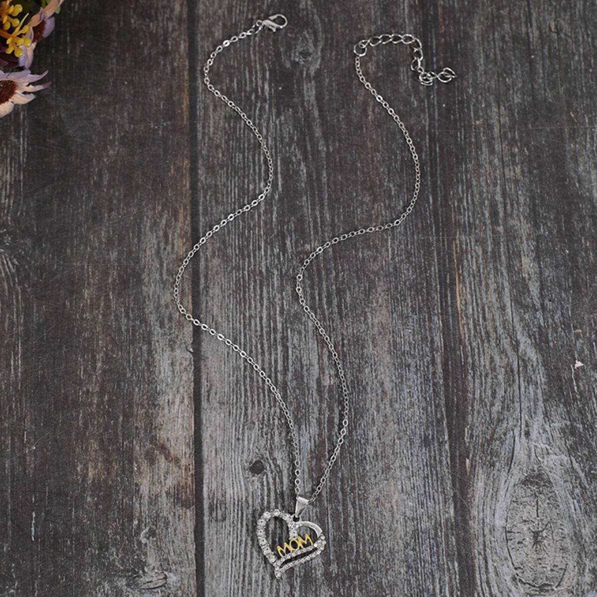 Zircon Heart Pendant Necklace: Elegant Alloy Jewelry with Sparkling DeSparkle in Style with our Zircon Heart Pendant Necklace
 Indulge in sophistication and elegance with our exquisite Zircon Heart Pendant Necklace. Elevate your look wLove Salve Zircon Heart Pendant NecklaceJewelry