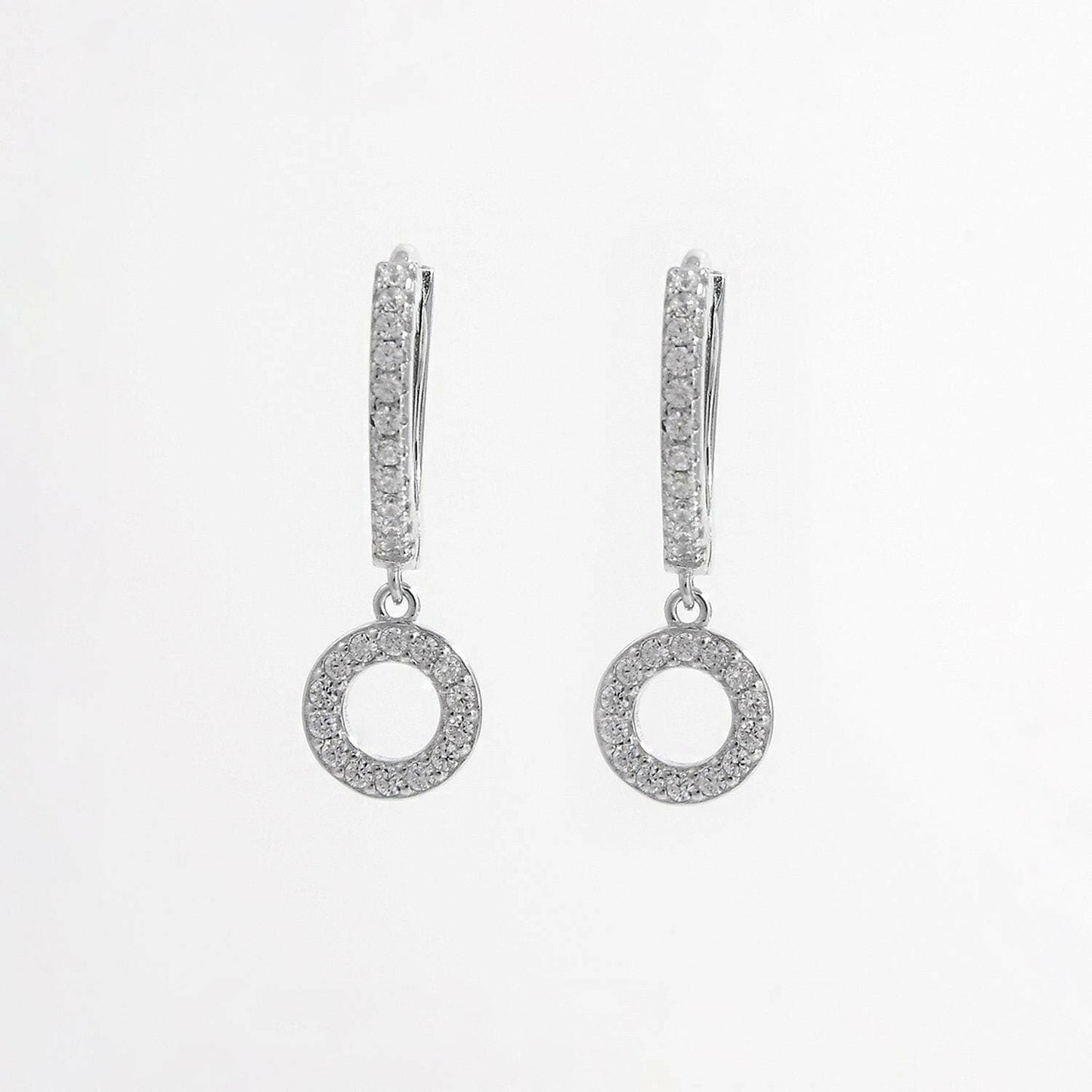 Zircon Sparkle Sterling Silver Hoop EarringsUpgrade Your Style with Zircon Sparkle Hoop Earrings
 Enhance your jewelry collection with these exquisite Zircon Sparkle Sterling Silver Hoop Earrings. Crafted fromLove Salve Zircon Sparkle Sterling Silver Hoop EarringsJewelry