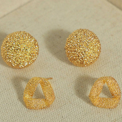 Golden Geometric Stud Earrings - Luxurious Addition to Your AccessorieEnhance Your Style with Golden Geometric Stud Earrings
 Step into sophistication with our stunning Golden Geometric Stud Earrings, a luxurious addition to elevate yoLove Salve Golden Geometric Stud Earrings - Luxurious AdditionJewelry