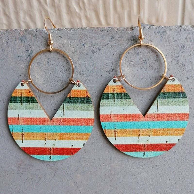 Ms.Pac-Man Shape Wooden Earrings with a Modern Twist - Love Salve 