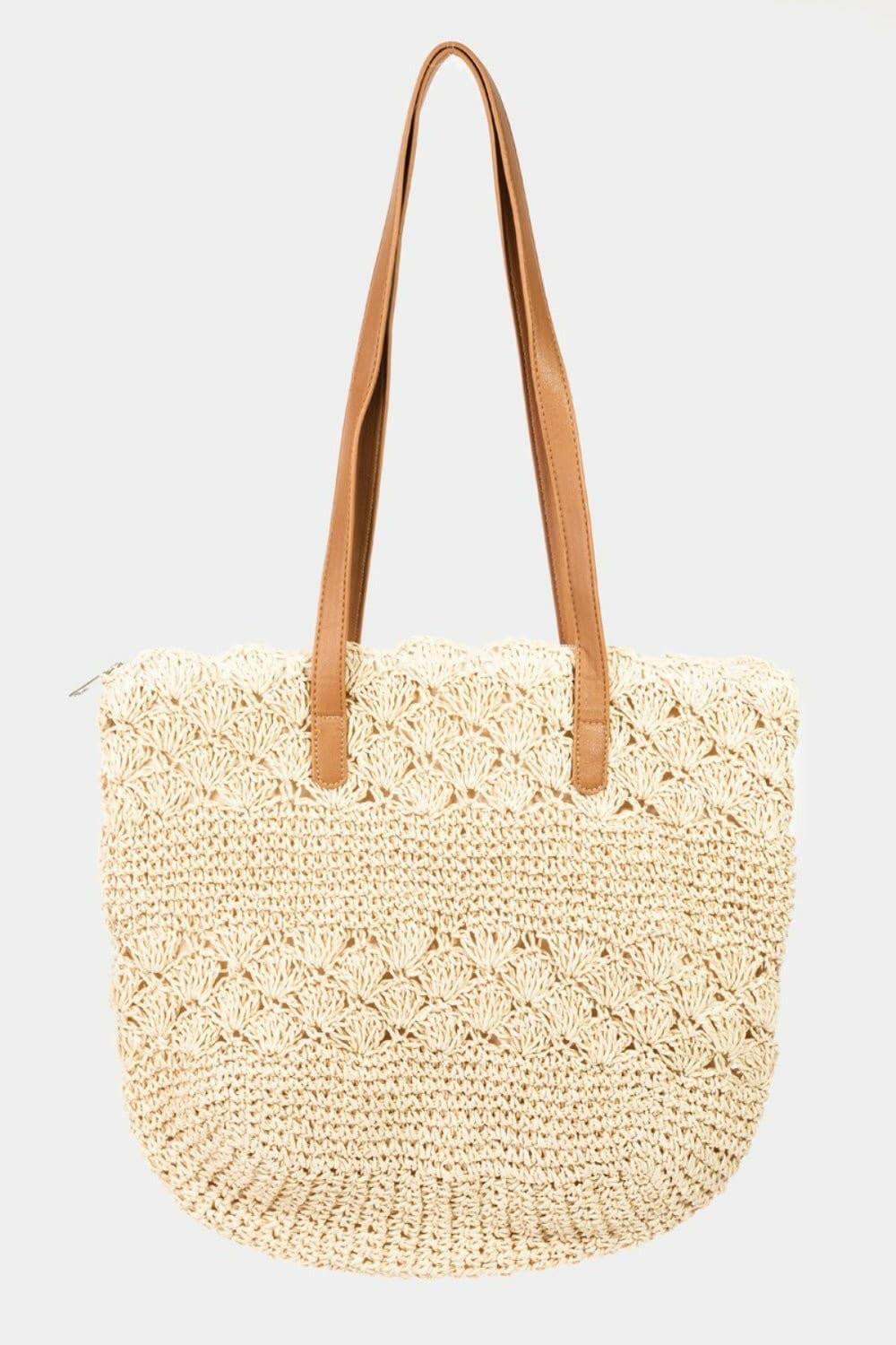 Bohemian Sunset Serenity Oversized Straw Tote with Chic Vibes - Love Salve 