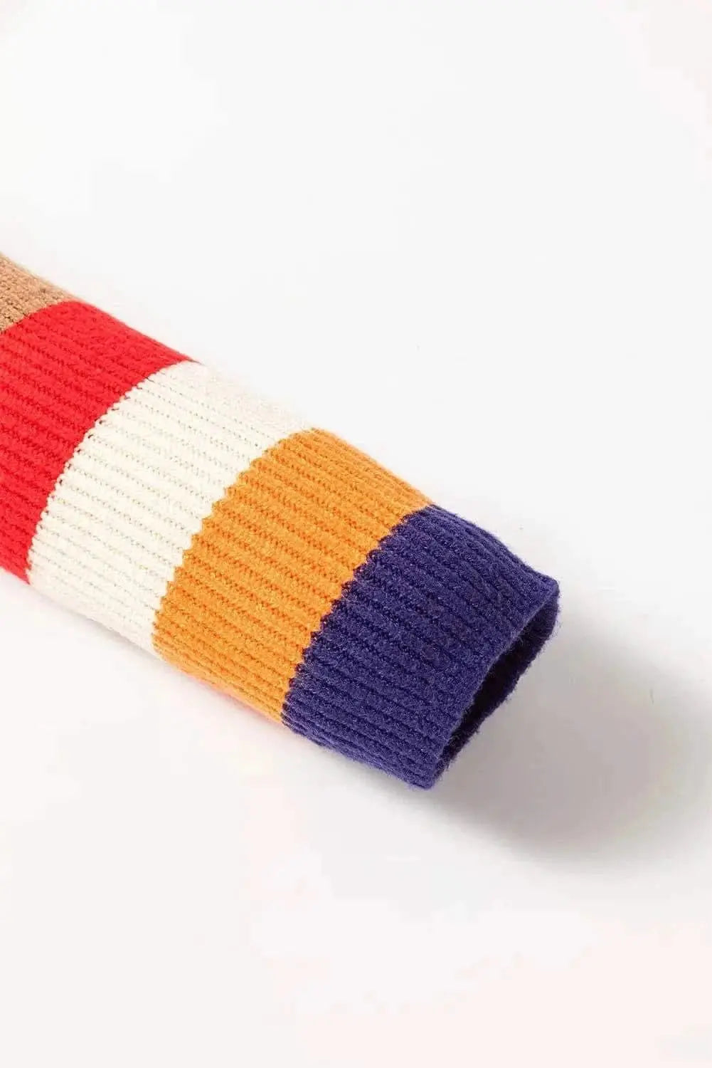 Chic striped turtleneck sweater - Love Salve 