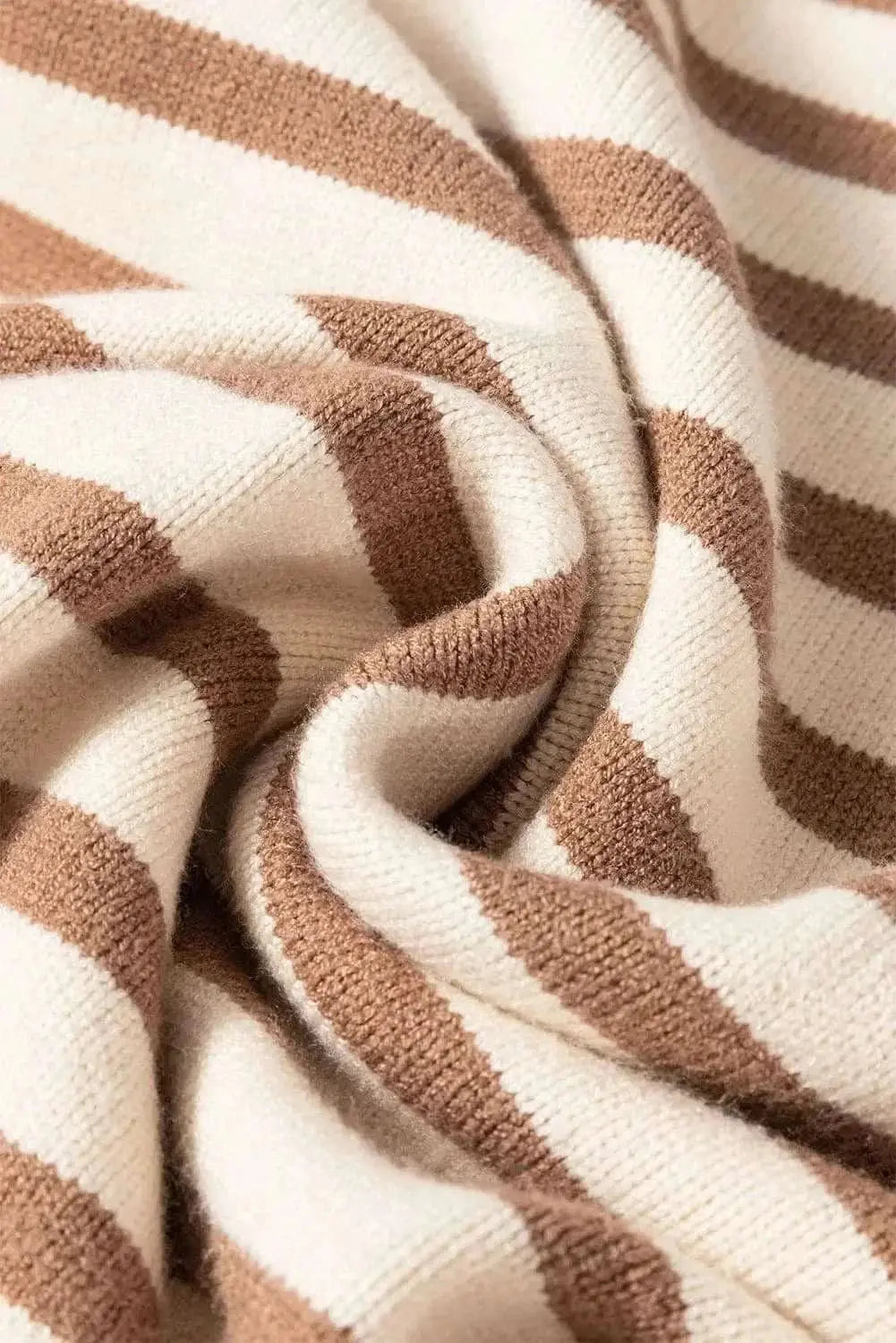 Chic striped turtleneck sweater - Love Salve 