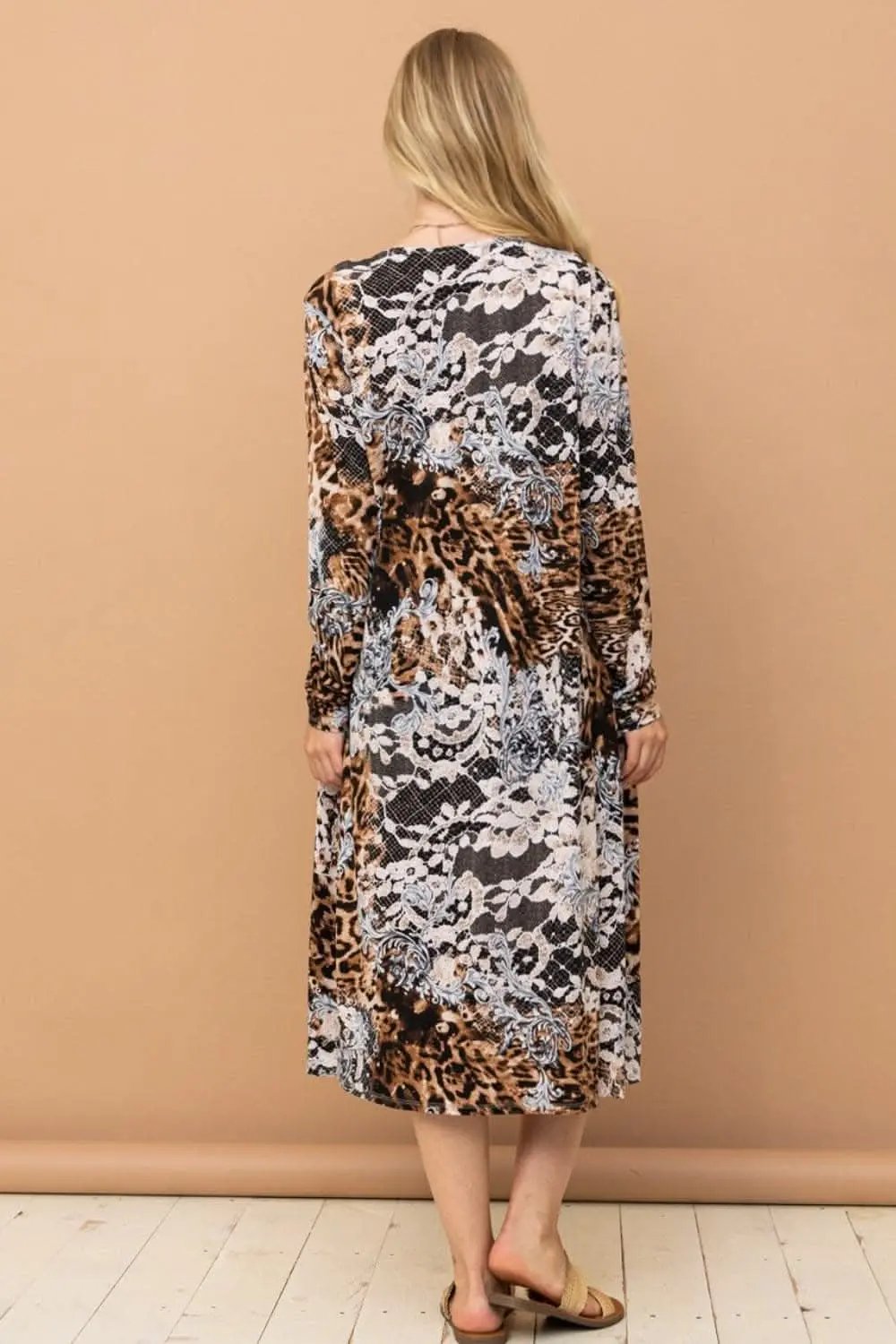 Leopard print long cardigan - chic style - Love Salve 