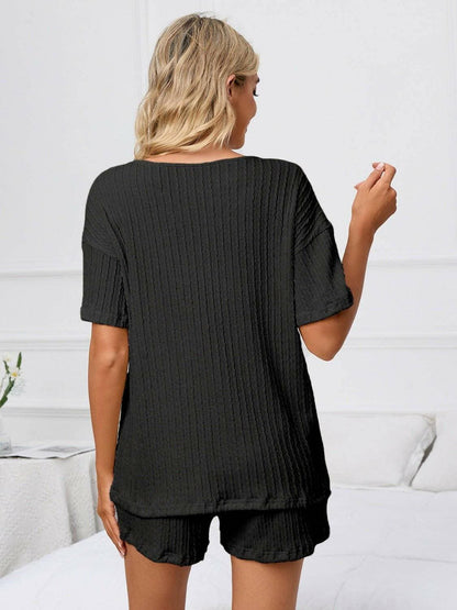 Cozy Notch Sleeve Lounge SetCozy Notch Sleeve Lounge Set
 Indulge in the perfect blend of comfort and style with our Cozy Notch Sleeve Lounge Set. Designed for those who seek both relaxation anLove Salve Cozy Notch Sleeve Lounge Setlounge