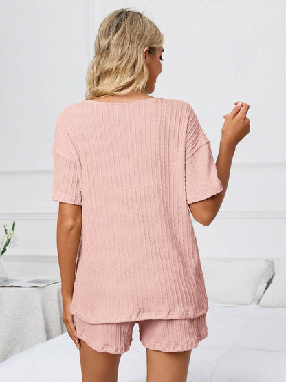 Cozy Notch Sleeve Lounge SetCozy Notch Sleeve Lounge Set
 Indulge in the perfect blend of comfort and style with our Cozy Notch Sleeve Lounge Set. Designed for those who seek both relaxation anLove Salve Cozy Notch Sleeve Lounge Setlounge