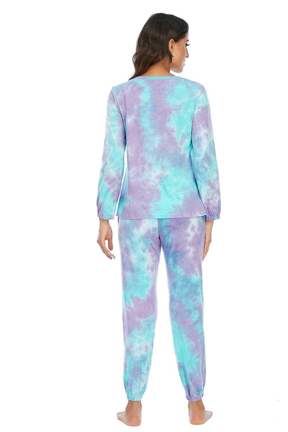 Vibrant Tie-Dye Cozy Lounge Set with Two-Piece DesignUpgrade Your Loungewear with our Vibrant Tie-Dye Cozy Lounge Set!
 
 
Unique Style: Stand out in style with the captivating tie-dye design, infusing a fun and livelyLove Salve Vibrant Tie-Dye Cozy Lounge Setlounge