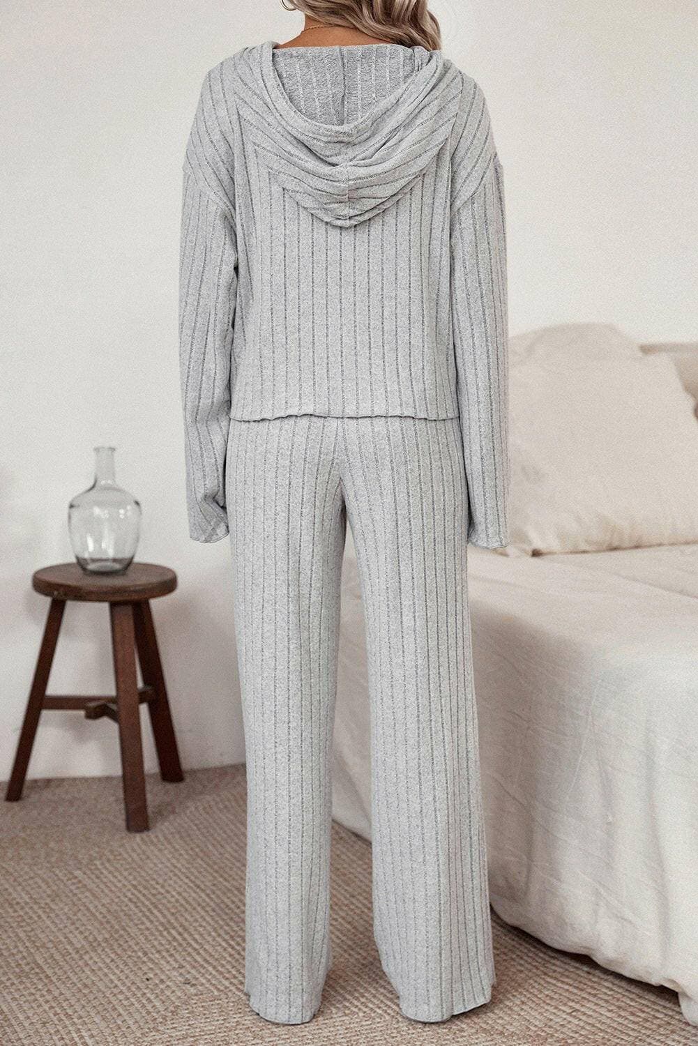 Luxe Ribbed Lounge Set with Hoodie and PantsLuxe Ribbed Lounge Set with Hoodie and Pants
 Indulge in Comfort and Style with our Luxe Ribbed Lounge Set, a luxurious ensemble designed to elevate your lounging exLove Salve Luxe Ribbed Lounge Setlounge