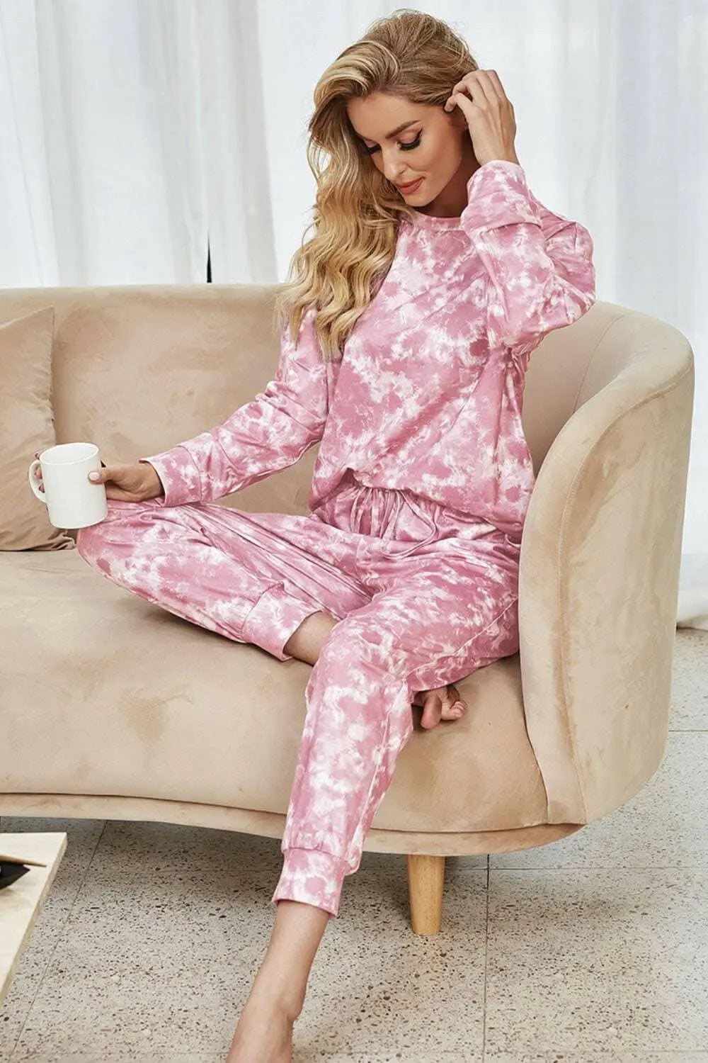 Trendy tie-dye lounge set - Love Salve 