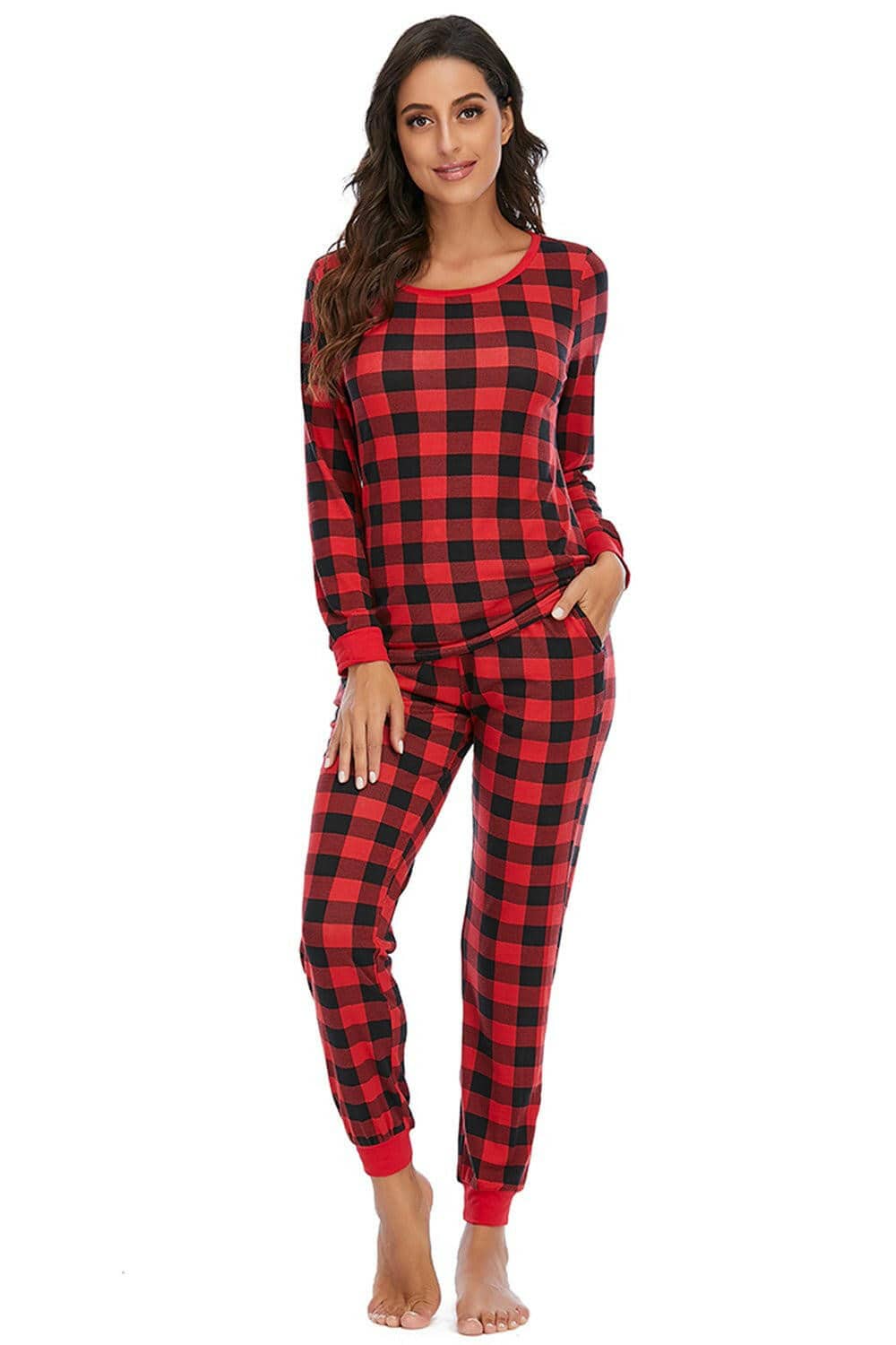 Chic Plaid Coordinated SetChic Plaid Coordinated Set
 Upgrade your style effortlessly with our exclusive Chic Plaid Coordinated Set. This set is designed to redefine your fashion statement byLove Salve Chic Plaid Coordinated Setlounge