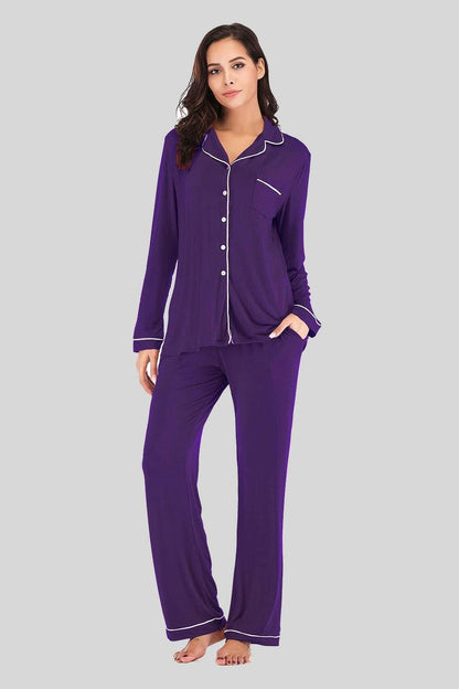 Cozy Collared Lounge Set with Handy PocketsCozy Collared Lounge Set with Handy Pockets
 Indulge in the perfect blend of comfort and style with our Cozy Collared Lounge Set. Elevate your loungewear game with tLove Salve Cozy Collared Lounge Setlounge