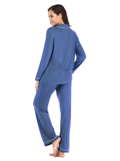 Cozy Collared Lounge Set with Handy PocketsCozy Collared Lounge Set with Handy Pockets
 Indulge in the perfect blend of comfort and style with our Cozy Collared Lounge Set. Elevate your loungewear game with tLove Salve Cozy Collared Lounge Setlounge