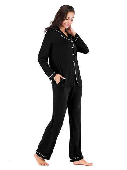 Cozy Collared Lounge Set with Handy PocketsCozy Collared Lounge Set with Handy Pockets
 Indulge in the perfect blend of comfort and style with our Cozy Collared Lounge Set. Elevate your loungewear game with tLove Salve Cozy Collared Lounge Setlounge