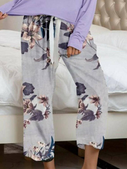 Stylish Comfort Lounge Set with Round Neck Top and Printed PantsUpgrade Your Loungewear Game
 Introducing our Comfort Chic Lounge Wear Set, the perfect blend of style and comfort for your everyday relaxation. This set includes a Love Salve Stylish Comfort Lounge Setlounge