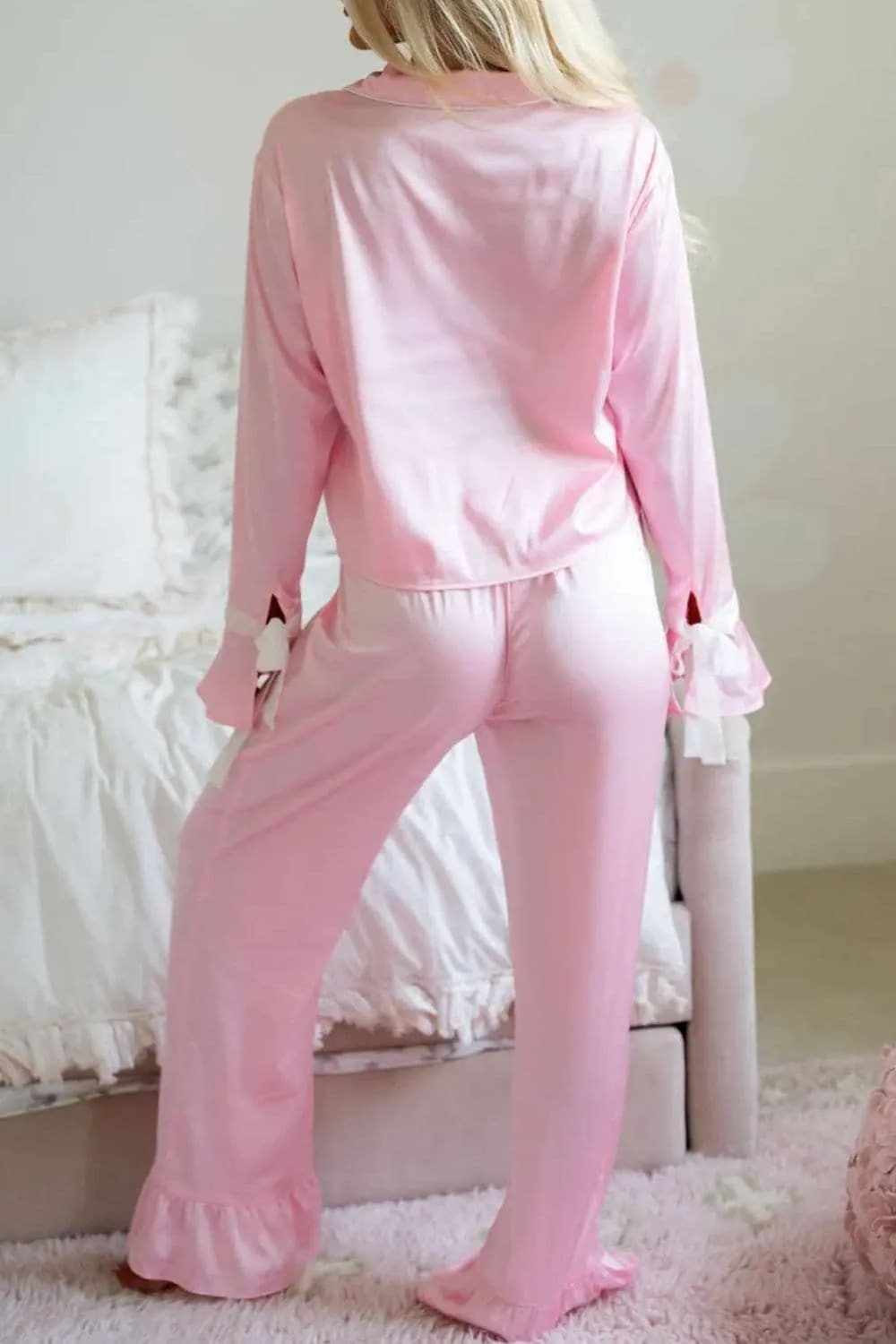 Chic long sleeve lounge set with pants - Love Salve 