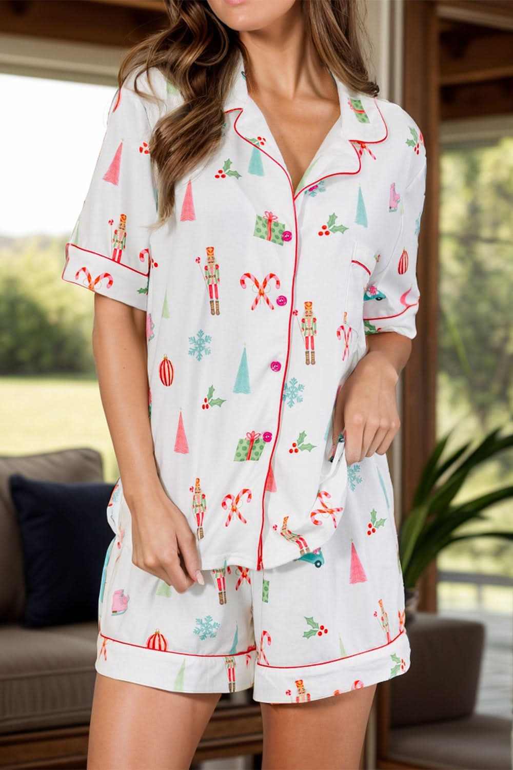 Trendy pocketed lounge set for women - Love Salve 