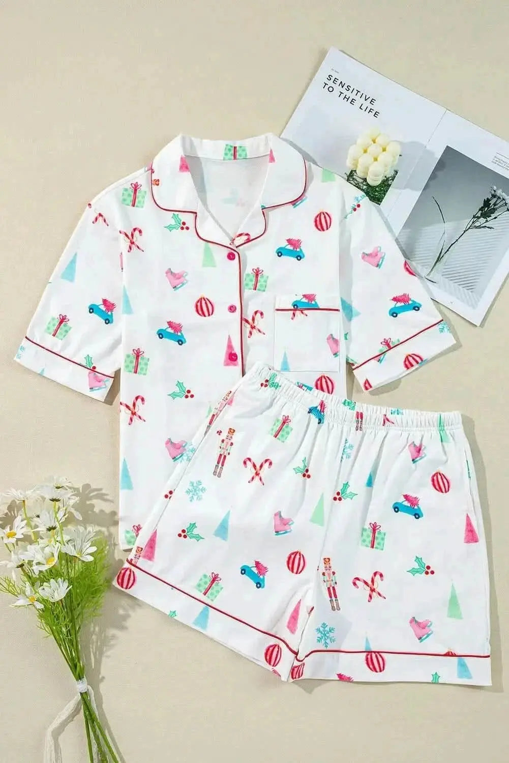 Trendy pocketed lounge set for women - Love Salve 