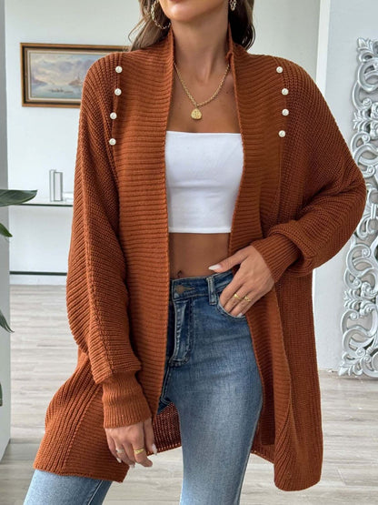 Cozy open front cardigan - 100% acrylic - Love Salve 
