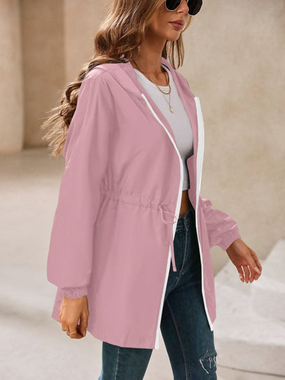 Waterproof hooded windbreaker - Love Salve 