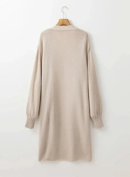Cozy Long Sleeve Cardigan with Pockets - Love Salve 