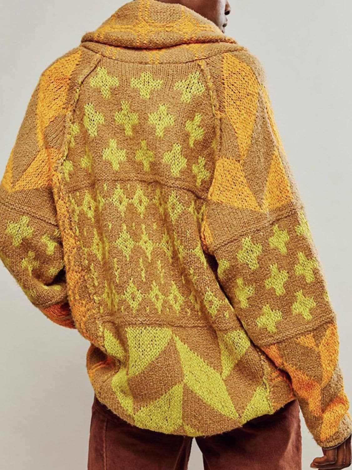 Chic long sleeve button-up cardigan - Love Salve 