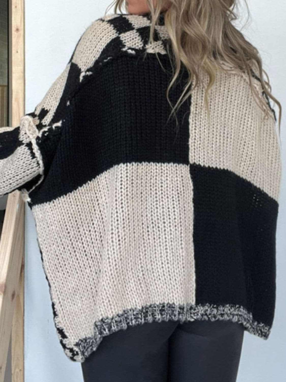 Chic plaid long sleeve cardigan - Love Salve 