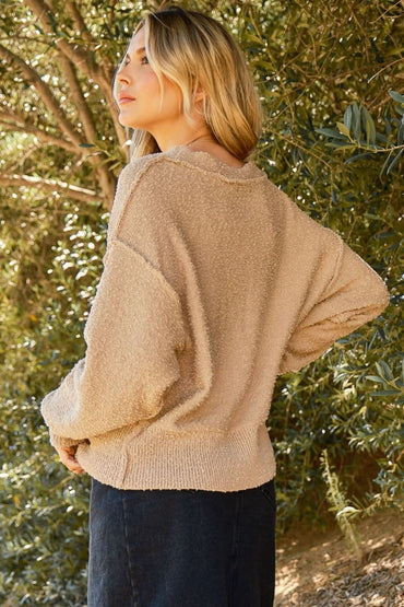 Cozy button-down cardigan - Love Salve 